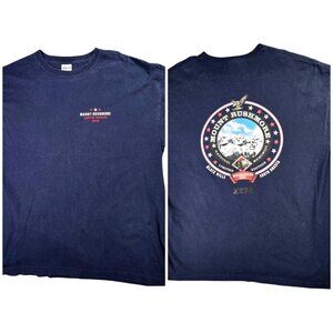 Vintage Mt Rushmore South Dakota T Shirt Mens XL Blue Limited Edition Souvenir